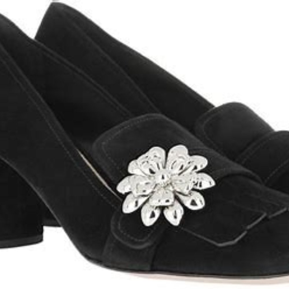 PRADA Suede heels in black NEW Size EU 40/US 10 - Picture 4 of 14